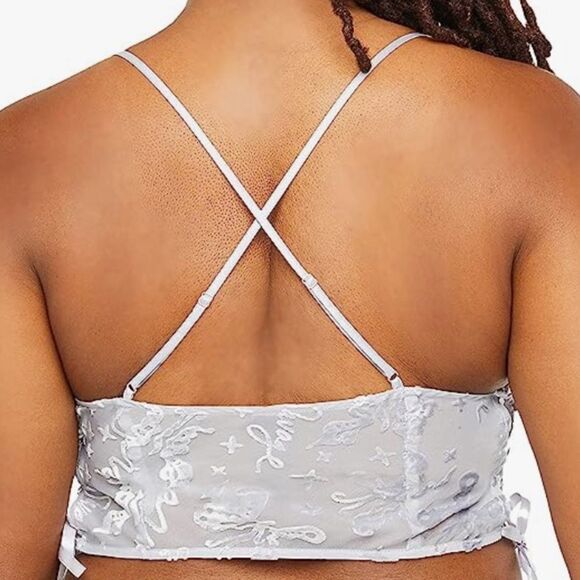 Savage‎ x Fenty Women's Devoré Dreams Velvet Sleep Cami 1X Grey NWT IN PACKAGING - Picture 3 of 8